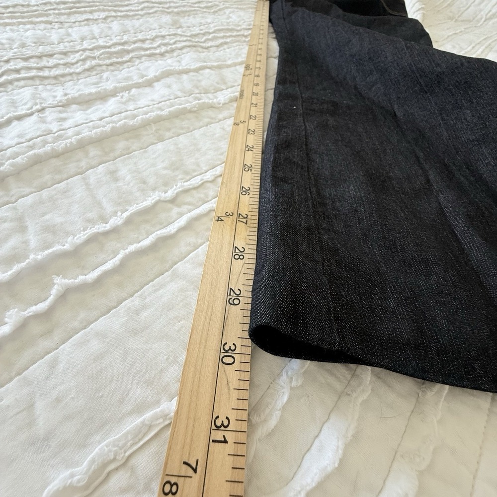 Bisou Bisou Michele Bohbot Wide Leg Jeans Woman 16 Black Jeans Poet Clean Girl - Picture 9 of 10